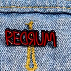 Redrum pin/brooch
